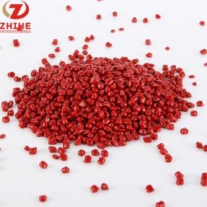 Goede kwaliteit Grondstof Rode kleur Plastic Masterbatch